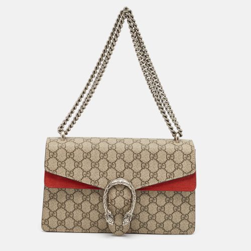 Beige GG Supreme Canvas and Suede Small Dionysus Shoulder Bag - Gucci - Modalova