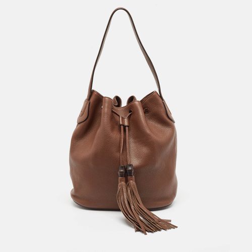 Dark Leather Lady Tassel Hobo - Gucci - Modalova