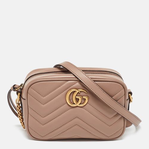 Dusty Leather GG Marmont Mini Shoulder Bag - Gucci - Modalova