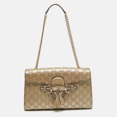 Ssima Leather Medium Emily Chain Shoulder Bag - Gucci - Modalova