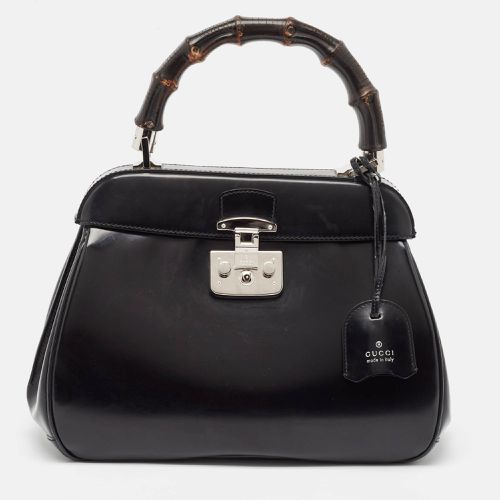 Glossy Leather Bamboo Lady Lock Top Handle Bag - Gucci - Modalova