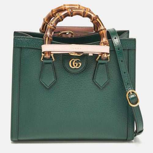 Leather Small Bamboo Diana Tote - Gucci - Modalova