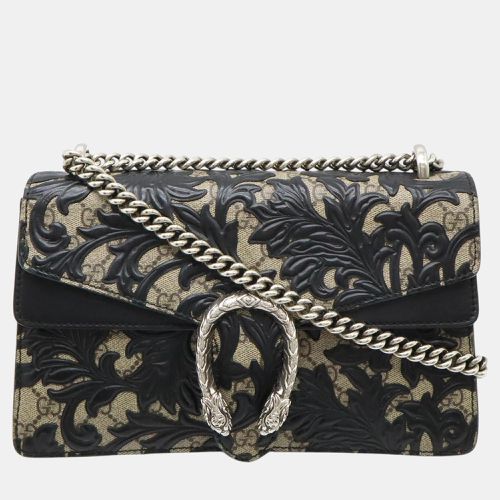 Black PVC Leather Dionysus Arabesque GG Supreme Chain Bag - Gucci - Modalova