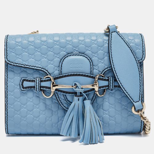 Microssima Leather Mini Emily Chain Crossbody Bag - Gucci - Modalova