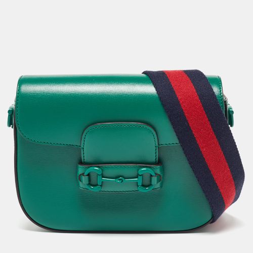 Dark Leather Horsebit 1955 Small Shoulder Bag - Gucci - Modalova