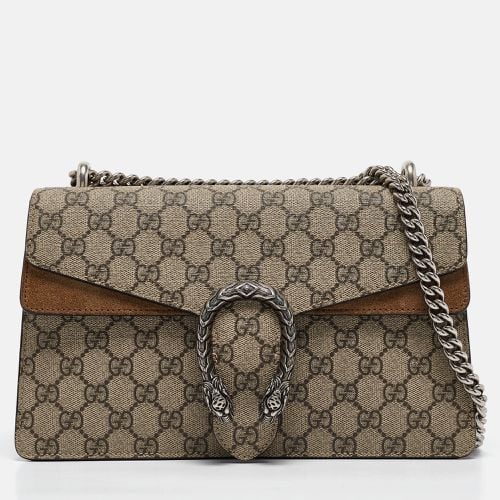 GG Supreme Canvas and Suede Small Dionysus Shoulder Bag - Gucci - Modalova