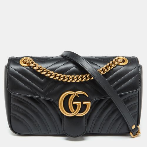 Leather GG Marmont Small Flap Shoulder Bag - Gucci - Modalova