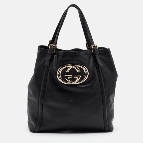 Leather Large Britt Tote - Gucci - Modalova