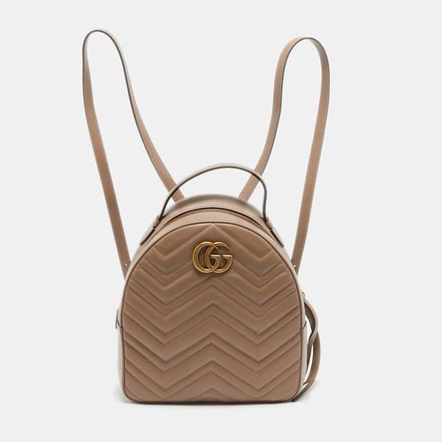 Matelassé Leather GG Marmont Backpack - Gucci - Modalova