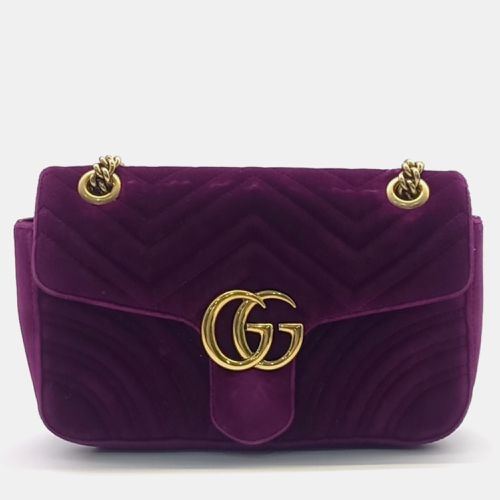 Marmont Matrace Velvet Shoulder Bag - Gucci - Modalova