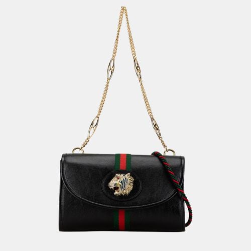 Small Leather Rajah Web Chain Satchel - Gucci - Modalova