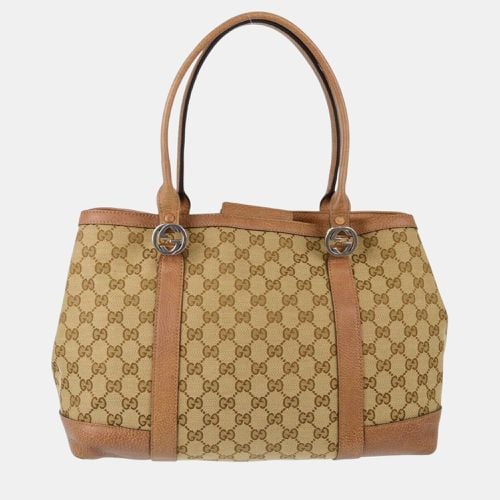 Gucci Beige Brown GG Tote Handbag - Gucci - Modalova