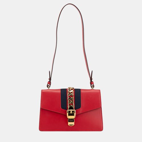 Small Leather Sylvie Satchel - Gucci - Modalova