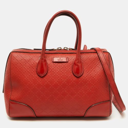 Leather Bright Diamante Satchel - Gucci - Modalova