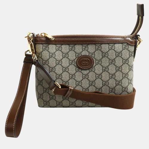 Ebony Brown Gg Supreme Shoulder Bag - Gucci - Modalova