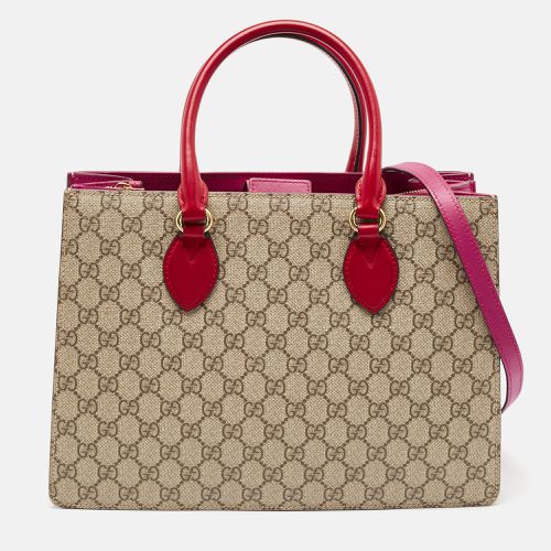 Tricolor GG Supreme Canvas and Leather Top Handle Bag - Gucci - Modalova