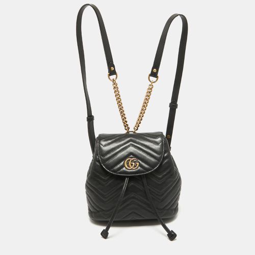 Matelassé Leather GG Marmont Drawstring Backpack - Gucci - Modalova