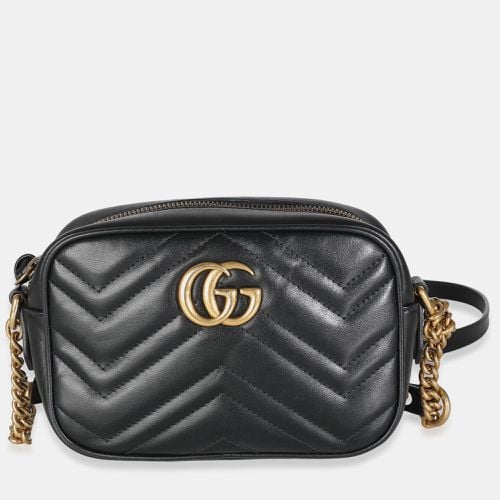 Leather Mini GG Marmont Camera Shoulder Bag - Gucci - Modalova