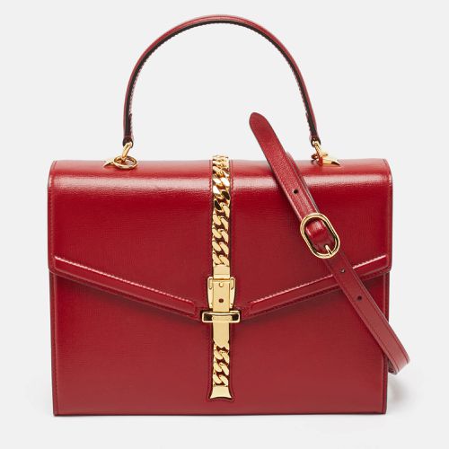 Leather Sylvie 1969 Top Handle Bag - Gucci - Modalova