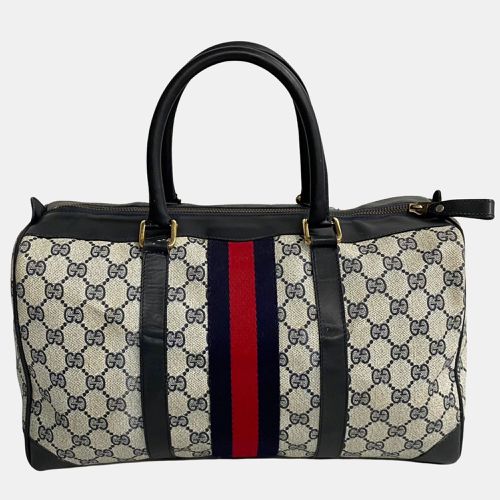 Canvas GG Canvas Sherry Line Vintage Satchel Bag - Gucci - Modalova