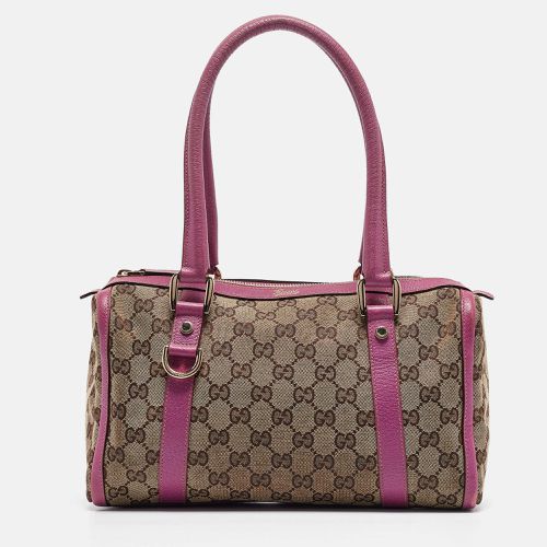 Beige GG Canvas and Leather Abbey Boston Bag - Gucci - Modalova