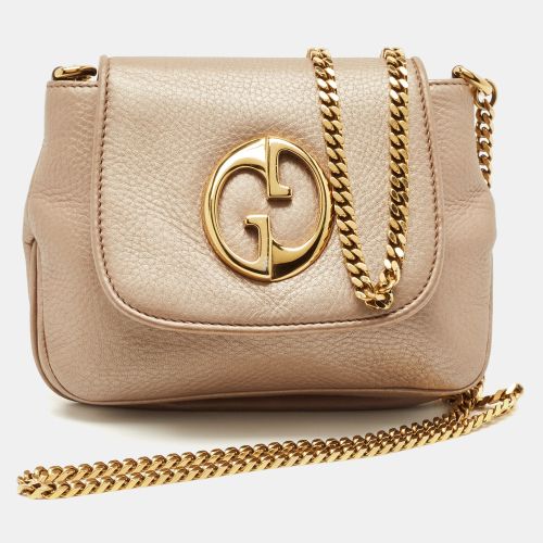 Metallic Leather Small 1973 Chain Crossbody Bag - Gucci - Modalova