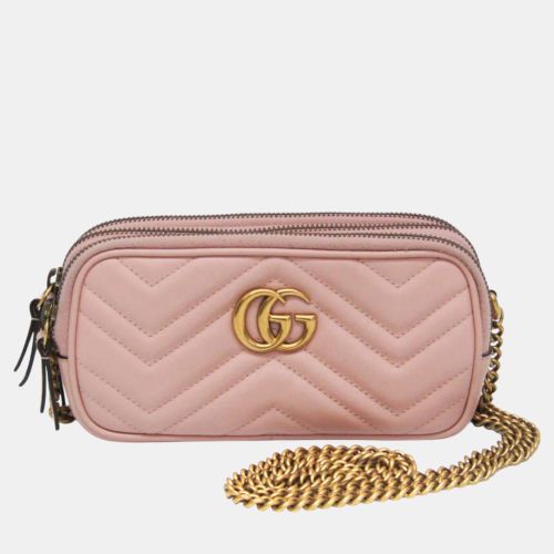 Light GG Marmont Leather Shoulder Bag - Gucci - Modalova