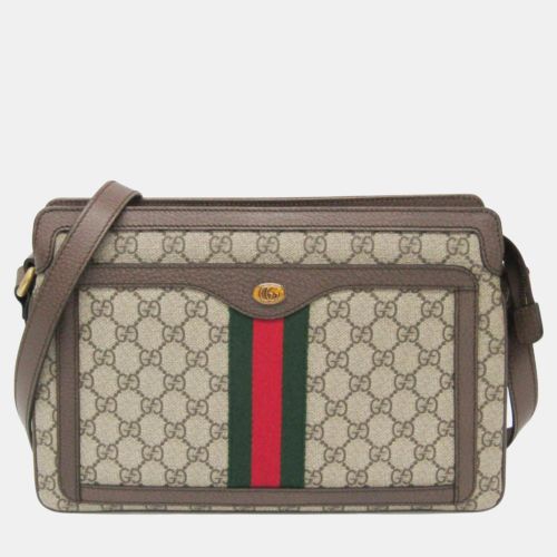 Brown Medium GG Supreme Shoulder Bag - Gucci - Modalova