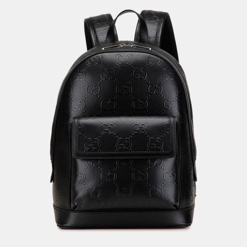 Gucci Black GG Embossed Backpack - Gucci - Modalova