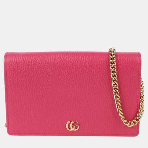 Leather Mini GG Marmont Chain Shoulder Bag - Gucci - Modalova