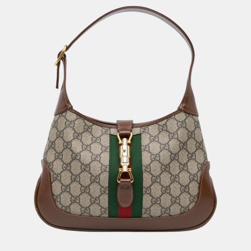 Brown Small GG Supreme Canvas Jackie 1961 Crossbody - Gucci - Modalova