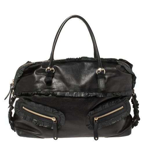 Leather Sabrina Medium Boston Bag - Gucci - Modalova