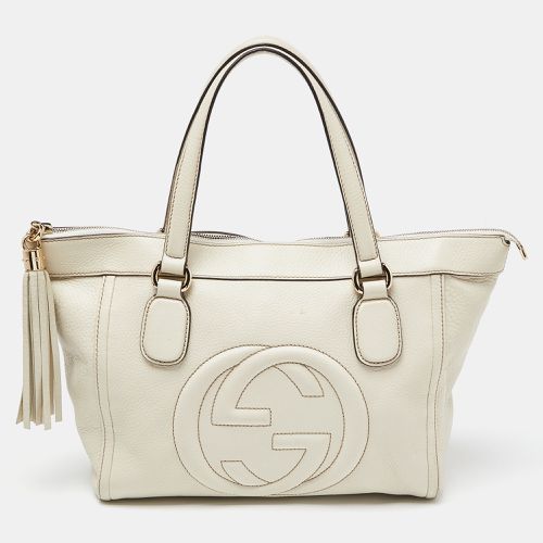 Leather Soho Zip Tassel Tote - Gucci - Modalova