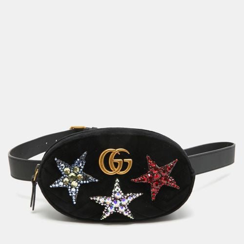 Matelassé Velvet Star Crystal GG Marmont Belt Bag - Gucci - Modalova