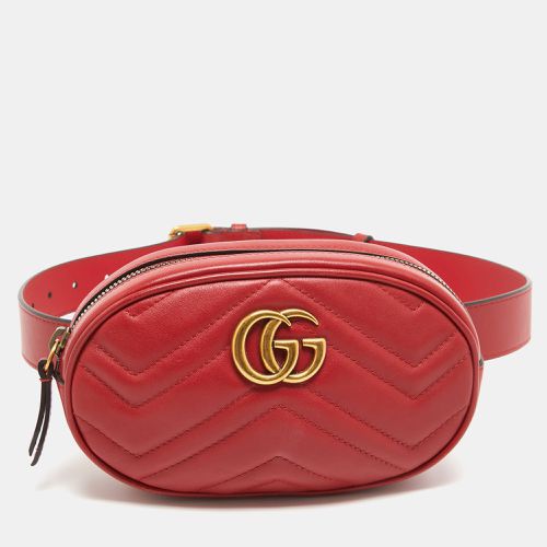 Matelassé Leather GG Marmont Belt Bag - Gucci - Modalova