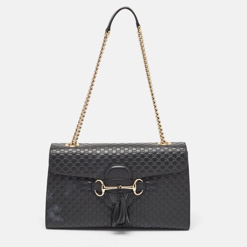 Microssima Leather Medium Emily Shoulder Bag - Gucci - Modalova