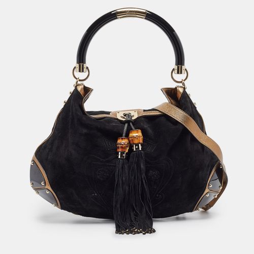 Gold Hysteria Embossed Suede Large Indy Hobo - Gucci - Modalova