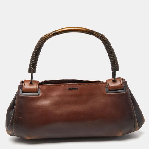 Two Tone Leather Satchel - Gucci - Modalova