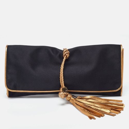 Gold Satin Malika Tassel Clutch - Gucci - Modalova