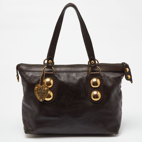 Dark Leather Babouska Tote - Gucci - Modalova