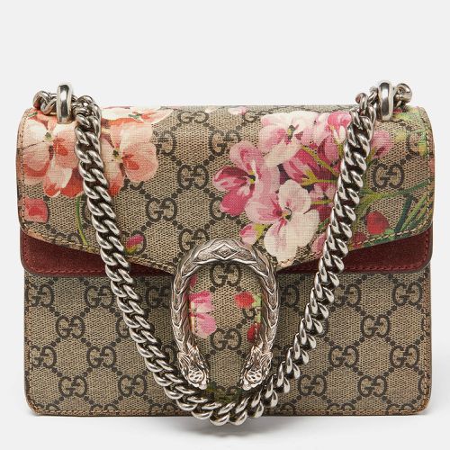 GG Supreme Canvas and Suede Mini Blooms Dionysus Shoulder Bag - Gucci - Modalova