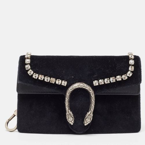 Velvet and Leather Super Mini Dionysus Chain Bag - Gucci - Modalova