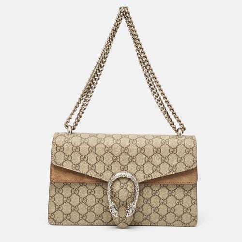 GG Supreme Canvas and Suede Small Dionysus Shoulder Bag - Gucci - Modalova