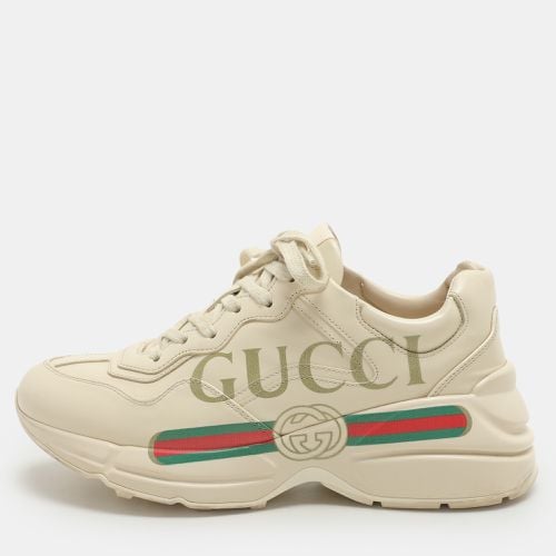 Leather Rhyton Lace Up Sneakers Size 37.5 - Gucci - Modalova