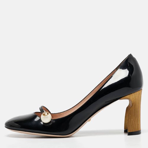 Patent Leather Arille Pearl Pumps Size 39 - Gucci - Modalova