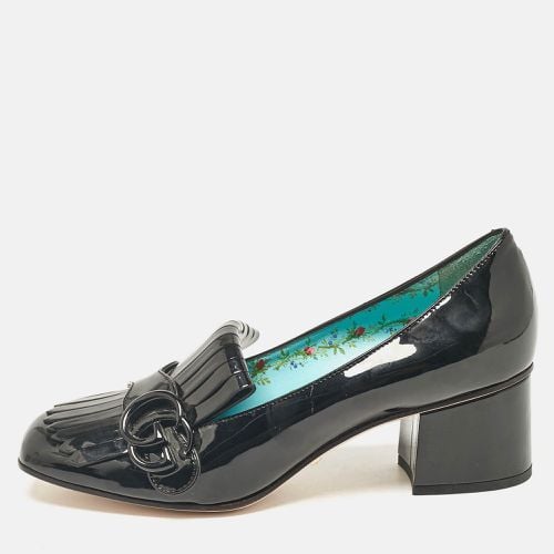 Patent Leather Fringe Marmont GG Loafer Pumps Size 37.5 - Gucci - Modalova