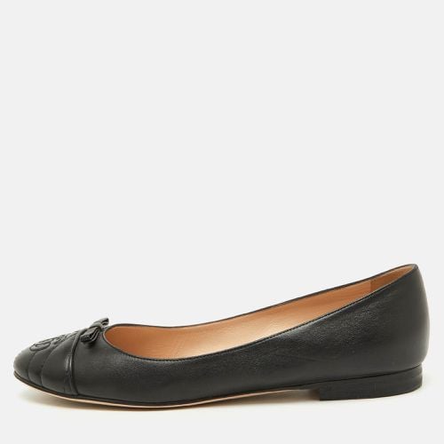 Leather GG Cap Toe Bow Ballet Flats Size 40 - Gucci - Modalova