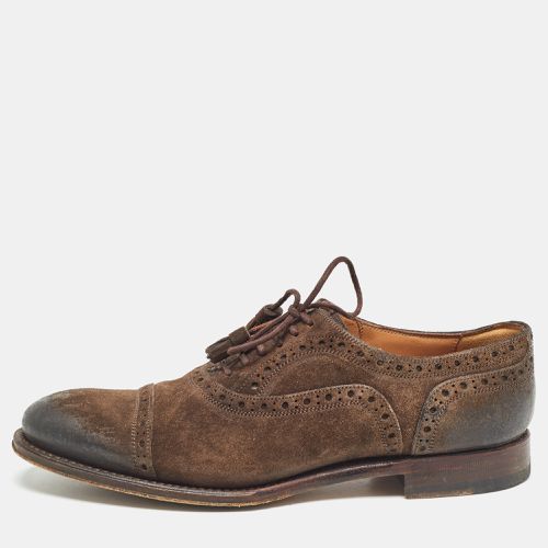 Suede Brogue Oxfords Size 36.5 - Gucci - Modalova