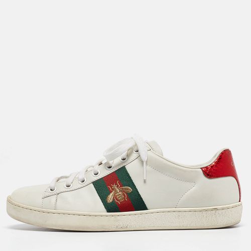 Leather Web Ace Sneakers Size 38 - Gucci - Modalova