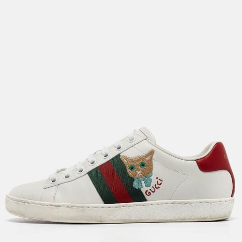 Leather Web Ace Low Top Sneakers Size 36 - Gucci - Modalova